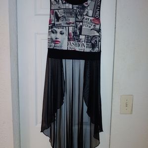 Fashion Tank Top with Mesh flow